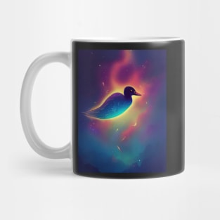 Duck swimming in space Mug